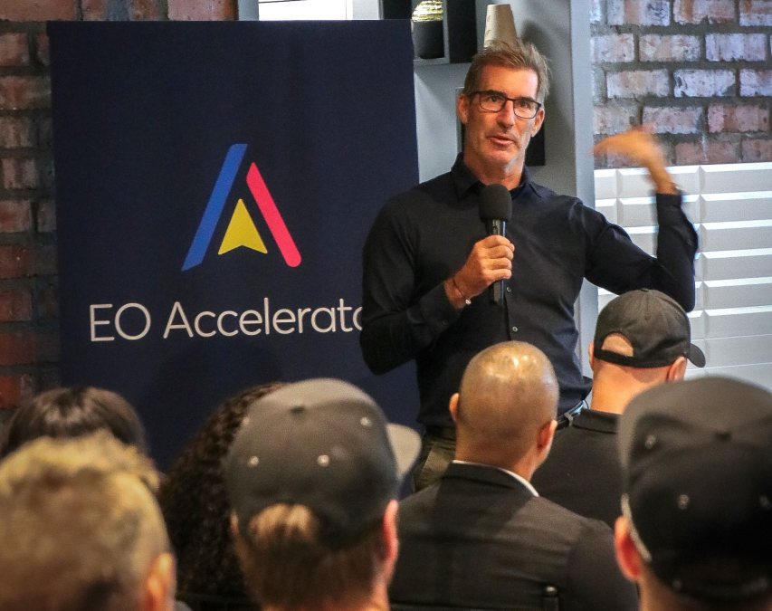 ScaleUp coach presenting at EO Accelerator event